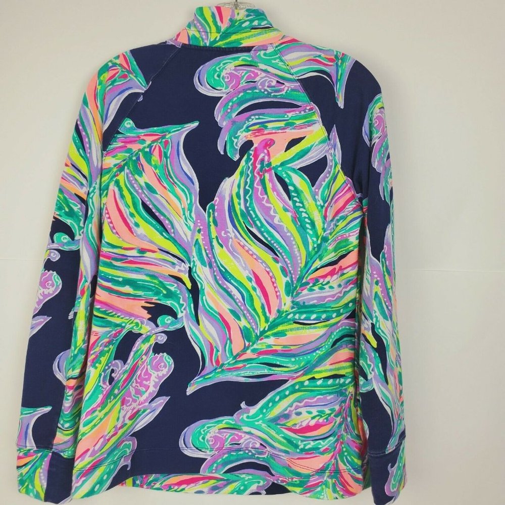 Lilly Pulitzer Womens Navy Blue Sweater Popover M - Picture 4 of 9